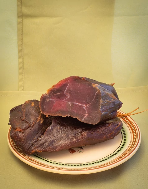 Bio szamár comb -füstölt-