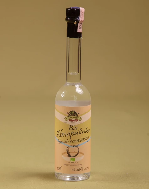Bio almapálinka -húsvéti rozmaring- 100ml 46% Bio almapálinka -húsvéti rozmaring- 100ml 46%