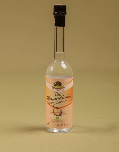 Bio almapálinka -arany pármen- 100ml 46% Bio almapálinka -arany pármen- 100ml 46%