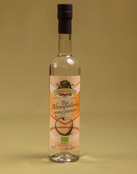 Bio almapálinka -arany pármen- 500ml 46% Bio almapálinka -arany pármen- 500ml 46%