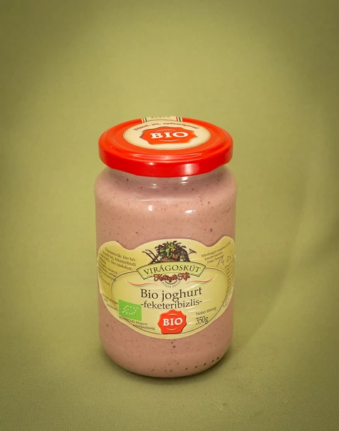 Bio joghurt 350g -feketeribizlis- Bio joghurt 350g -feketeribizlis-