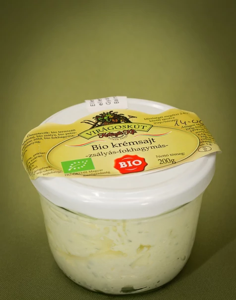 Bio krémsajt 200g -zsályás-fokhagymás- Bio krémsajt 200g -zsályás-fokhagymás-