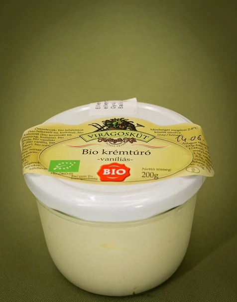 Bio krémtúró 200g -vaníliás- Bio krémtúró 200g -vaníliás-