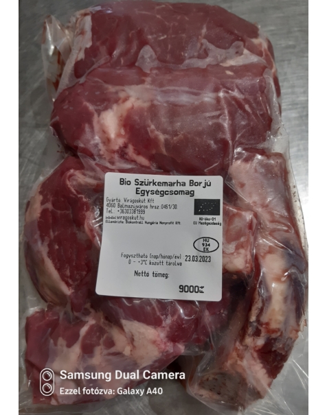 Bio bivaly borjú egységcsomag - 2,5kg - vegyes húsokból