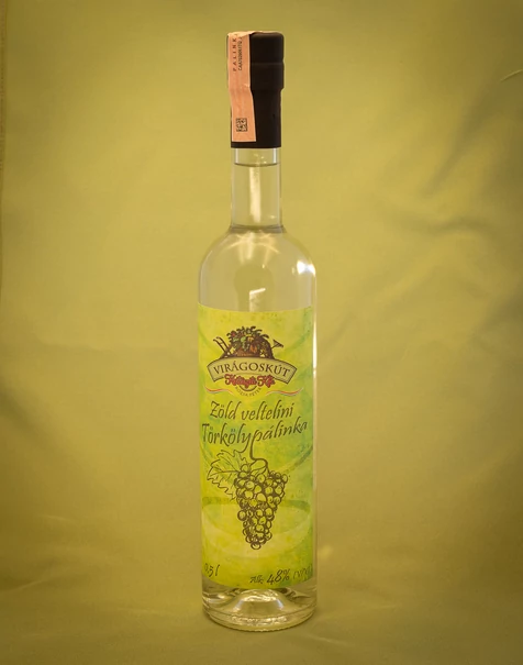Zöld veltelini törkölypálinka 500ml 48%