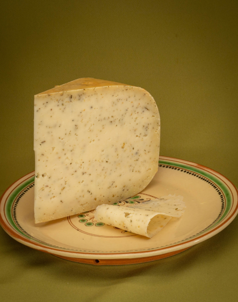 Bio érlelt félkemény sajt -provance-i fokhagymás-