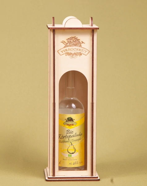 Bio körtepálinka -Packham's Triumph- 100ml 46%, díszdobozban