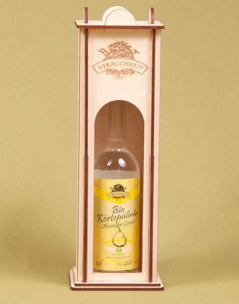 Bio körtepálinka -Alexander Lucas- 100ml 46%, díszdobozban