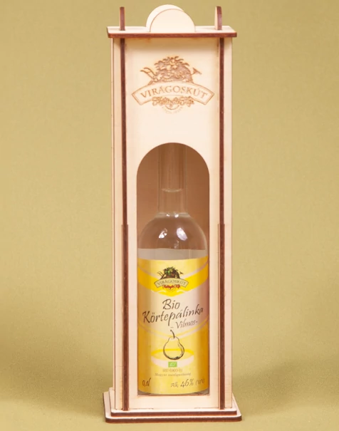 Bio körtepálinka -Vilmos- 100ml 46%, díszdobozban