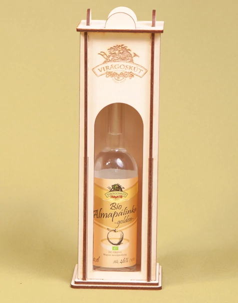 Bio almapálinka -golden- 100ml 46%, díszdobozban