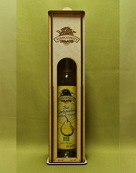Bio körtepálinka -Packham's Triumph- 500ml 46%, díszdobozban
