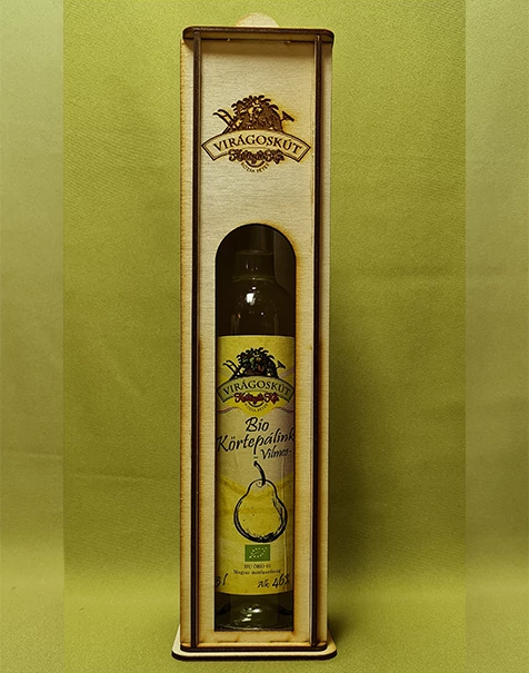 Bio körtepálinka -Vilmos- 500ml 46%, díszdobozban